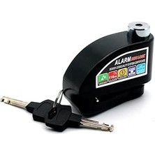 Indispensablely Hobimtek Motosiklet Disk Kilidi Alarmlı Motor Kilidi 110 Db Waterproof Yüksek Kaliteli Siyah