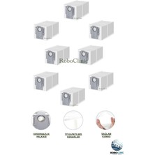 Roboclinic Roborock Q Revo Pro / Maxv / S / Robot Süpürge Uyumlu Yedek Toz Torbası 8 Adet