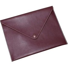 Indispensablely 2k Pu Deri A5 Küçük Boy Dosya Klasörü Belge Tutucu Su Geçirmez Portföy Zarf Dosya Klasör Kılıf A5 Ç