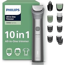 Indispensablely All-In-One Trimmer 5000 Series MG5922/15, 10'u 1 Arada Erkek Bakım Seti, Yüz Saç Vücut