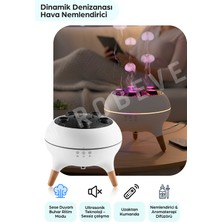 Allians Hava Nemlendirici Buhar Makinesi, Aromaterapi Difüzörü, Kumandalı, LED Işıkli