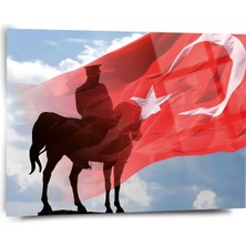 Shiny Art Atatürk Portre Cam Tablo - ATA076