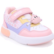 Vicco Borka 346P26Y109 Pudra Ortopedik Günlük Işıklı Kız Çocuk Spor Ayakkabı