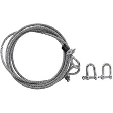 Indispensablely Profesyonel Çelik Araba Çekme Halatı, 3 Metre, Araç Kurtarma Çekme Için