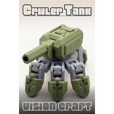 Modelerman Design Crawler Tank Robot Figür 3D Baskı Model Koleksiyon Oyun Diorama Kişiselleştirilebilir Hediye
