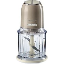 Indispensablely Ariete Doğrayıcı Bej 0438/03-2 Hız Kademeli, 2 Buton 4 Paslanmaz Çelik Bıçak, Sebze Doğr