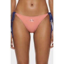 Calvin Klein Logolu Bağlama Detaylı Bikini Altı LV00Q61215TJ2 Bayan Bikini Altı LV00Q61215 Tj2