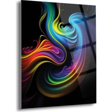 Shiny Art Soyut Cam Tablo - MOD009