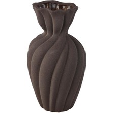 Vitale Bronz Burgulu Seramik Vazo 18X18X34CM