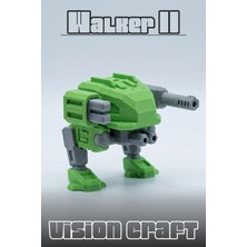 Modelerman Design Brute Walker Robot Figür 3D Baskı Model Koleksiyon Oyun Diorama Kişiselleştirilebilir Hediye