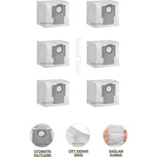 Roboclinic Roborock Q8 Max Pro (2025 Model!!) Robot Süpürge Uyumlu Yedek Toz Torbası 6 Adet