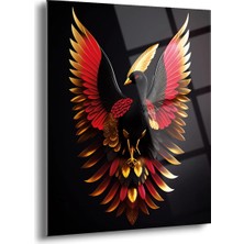 Shiny Art Anka Kuşu Cam Tablo - MOD026