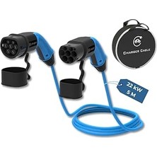 Indispensablely 22 Kw Tip 2 Ac Elektrikli Araç Şarj Kablosu 5 Metre