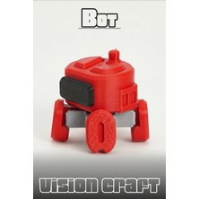 Modelerman Design Companion Bot Robot Figür 3D Baskı Model Koleksiyon Oyun Diorama Kişiselleştirilebilir Hediye