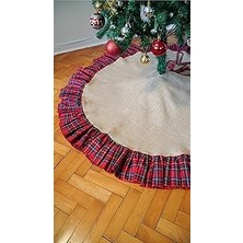 Indispensablely Viemso Yılbaşı Çam Ağacı Örtüsü, Ekose 90CM V0002124