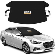 Indispensablely Haegs Buz Kar Önleyici Araç Ön Cam Örtüsü Brandası | Ağır Hizmet Tipi 600D Oxford Kumaş | Arabal