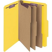 Indispensablely Smead Safeshield Bağlantı Elemanları ile Basın Tahtası Sınıflandırma Dosya Klasörü, 3 Bölücü, 7,62