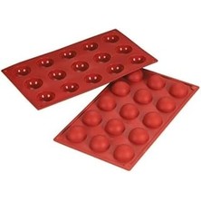 Indispensablely Kaktüs Elz Küre 15'li Silikon Kek Pasta Buz Kalıbı Kahverengi ECMELNM445 Frntr 1127478, Kahver