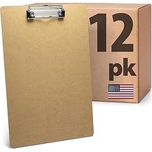 Indispensablely Officemate Geri Dönüştürülmüş Ahşaptan Sıkıştırma Tahtası, 215, 9 x 355,6 Mm, Düz Profil Kelepçe, K