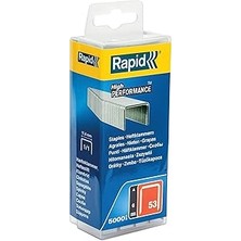 Indispensablely Rapid Zımba Teli Tip 53, 6 mm Zımba, 5.000 Adet Plastik Kutu, Ahşap Kumaşlar Için Ince Tel Kıska