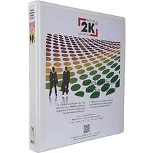 Indispensablely 2k 03-2d-B 2 Halka D Mekanizmalı Klasör Kutu Içi, Beyaz, 3 Cm, 16 Adet