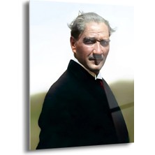 Shiny Art Atatürk Portre Cam Tablo - ATA057