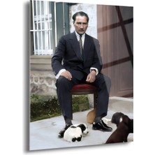 Shiny Art Atatürk Portre Cam Tablo - ATA027