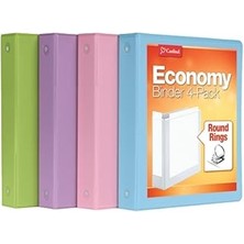 Indispensablely Cardinal 3 Halkalı Klasör, 3,5 Cm, Yuvarlak Halkalar, 350 Yaprak Tutar, Clearvue Sunum Görünümü, Ya