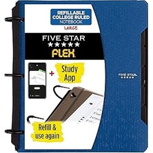 Indispensablely Five Flex Hibrit Not Defteri, 1 Inç Sekmeli, Defter 3 Halkalı Klasör Hepsi Bir Arada,