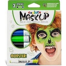 Indispensablely Carioca Yüz Boyası 6 Gr. 3 Renk Mosnter