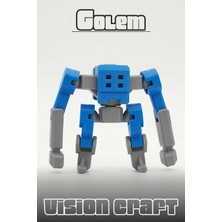 Modelerman Design Ward Golem Robot Figür 3D Baskı Model Koleksiyon Oyun Diorama Kişiselleştirilebilir Hediye