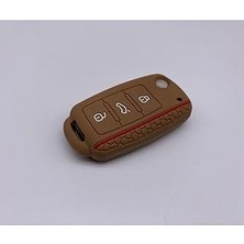 Indispensablely Parça Deponuz (729) Silikon Anahtar Kılıfı, Anahtar Kabı Skoda Octavia ile Uyumlu