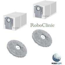 Roboclinic Roborock Saros 10R Robot Süpürge Uyumlu Yedek Aksesuar Toz Torba, Mop Paspas -4 Parça