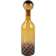 Vitale Cam Amber Karaf/şişe 10X10X40 cm