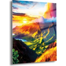 Shiny Art Gün Batımı Cam Tablo - MOD007