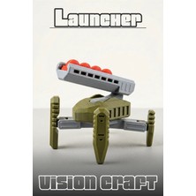 Modelerman Design Launcher Mecha Robot Figür 3D Baskı Model Koleksiyon Oyun Diorama Kişiselleştirilebilir Hediye