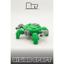 Modelerman Design Disc Bot Lvl 2 Robot Figür 3D Baskı Model Koleksiyon Oyun Diorama Kişiselleştirilebilir Hediye