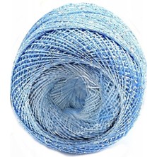 Popüler Sepet Çok Amaçlı Örgü ve Nakış Ipi  Mavi 6033