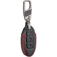 Indispensablely Alisveristime Deri Anahtar Kılıfı (Nissan Qashqai, x Trail, Pathfinder ile Uyumlu)