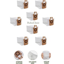 Roboclinic Xiaomi Robot Vacuum X20 Pro / X20 Max Robot Süpürge Uyumlu Yedek Çöp Toz Torbası 8 Adet