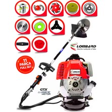 Cros Lombard Italy Frx-11 Grande Sırt Tipi Benzinli Ot Çalı Çim Biçme Tırpanı+ Tam Bahçe Setli Halı Yıkamalı