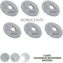 Roboclinic Dreame L40 Ultra Ae Robot Süpürge Uyumlu Microfiber Mop (Ped)-6 Adet
