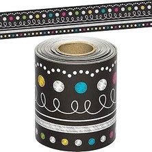 Indispensablely Teacher Created Resources Düz Haddelenmiş Trim Bordür/düzeltici Seti, Çok Renkli, 8947