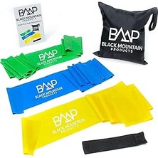 Indispensablely Black Mountain Products Therapieband, Fitnessband, Trainingsband Set Kılavuz ile Birlikte, Taşıma Ç