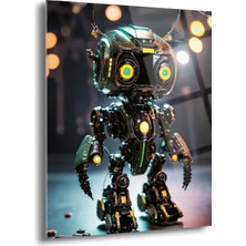 Shiny Art Sevimli Robot Cam Tablo - MOD060