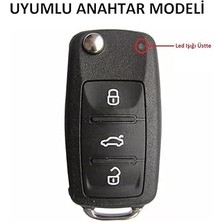 Indispensablely Parça Deponuz (740) Süperlüx Anahtar Kılıfı, Anahtar Kabı Skoda Octavia ile Uyumlu