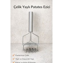 Paslanmaz Çelik Patates Ezici Çift Katmanlı Patates Ezici Püre Yapıcı