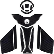 Indispensablely 15 Parça Cf 450 Sr 2024 ile Uyumlu Kaydırmaz Tank Pad – 6d Karbon | Çizilmeye Karşı Kalkan, Motosik