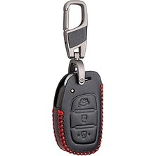 Indispensablely Alisveristime Deri Anahtar Kılıfı (Hyundai Tuscon, IX25, IX35, Elentra ile Uyumlu)