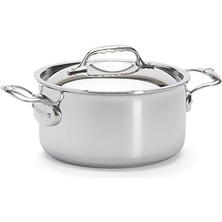 Indispensablely De Buyer Kızartma Tenceresi Kapakli, Paslanmaz Çelik, Gümüş, Paslanmaz Çelik, Gümüş, 27.9 x 20.1 x